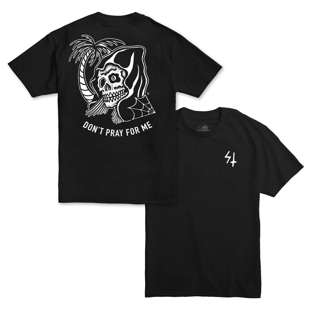 Sketchy Tank Lurking Class Pray Short Sleeve Tee Black Mens Shirt