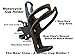 Goldwing Passenger Grab Rail Motorcycle Cup Holder - Not Designed for Handle Bar Mount Satin Black - Bear Claw 6216GWA