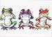 Dimensions Tree Frog Trio Counted Cross Stitch Kit, 14 Count White Aida, 5
