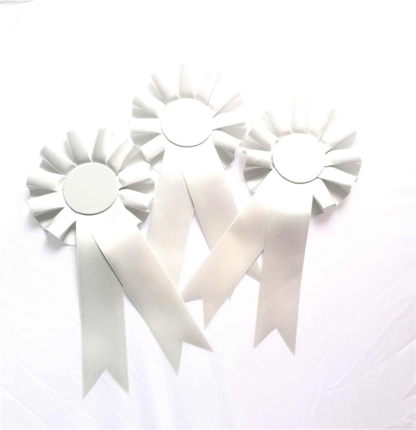 10 X 1 Tier Blank Rosettes In Satin Grey Rosette Pins School Prizes Sports Celebration Sport Prizes School Competitions Funerals Birthdays Occasions School Awards Sporting Awards Pin