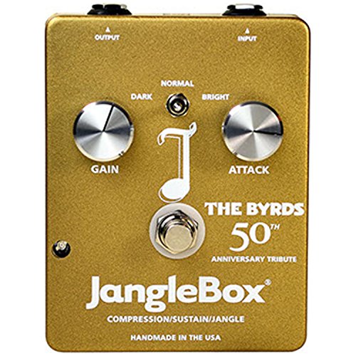 Janglebox The Byrds 50th Anniversary Gold Jangle Box Pedal w/ 4 Cables