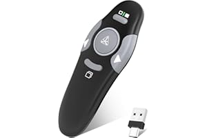 Presentation Clicker for Powerpoint Presentations, Presenter Remote USB C&USB A 2 in 1,Power Point Slide Clickers for Open Hy