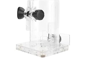 Trimmer Base, Woodworking Trimmer Router Transparent Plastic Base Power Tool Protective Accessory(Thickened)
