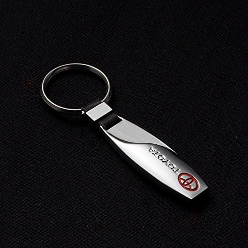 SHANG MEDING Water drop shaped Emblem Car Keychain Keyring Logo symbol sign badge personalized custom logotipo Quality Metal Alloy Nice Gift for Man Woman (Toyota)
