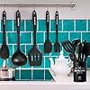 Kitchen-Utensil-Set-12-Cooking-Utensils-Set-Colorful-Silicone-Kitchen-Utensils-Nonstick-Cookware-with-Spatula-Set-Kitchen-Tools-Kitchen-Gadgets-with-Utensil-Crock-by-Umite-Chef-Black 12 PCS Silicone Kitchen Cooking Utensil Set, Heat Resistan BPA-Free Kitchen Utensils, Umite Chef Nonstick Cookware with…
