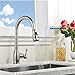 Best Commercial Stainless Steel Single Handle Pull Down Sprayer Kitchen Faucet, Pull Out Kitchen Faucets Brushed Nickel