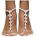 Bellady Women's Lady's 2 Piece Barefoot Sandals Toe Ring Anklets Wedding Beach Jewelry