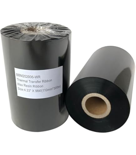 専用出品　Cotton ribbon tank Black Amazon.com: Officeuct Thermal Transfer Ribbon- Resin Enhanced Wax