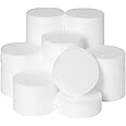24 Pack Foam Circles for Crafts - 3 Inch Round Polystyrene Discs for DIY Projects (1 Inch Thick, White)