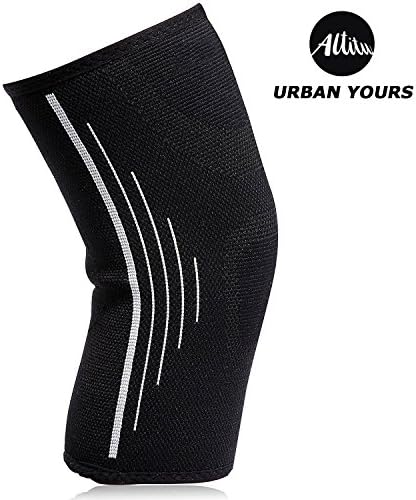 Urban Yours Compression Knee Sleeve Support for Sports, Joint Pain Relief, Arthritis and Injury Recovery, Knee Brace For Men And Women.-Single Wrap