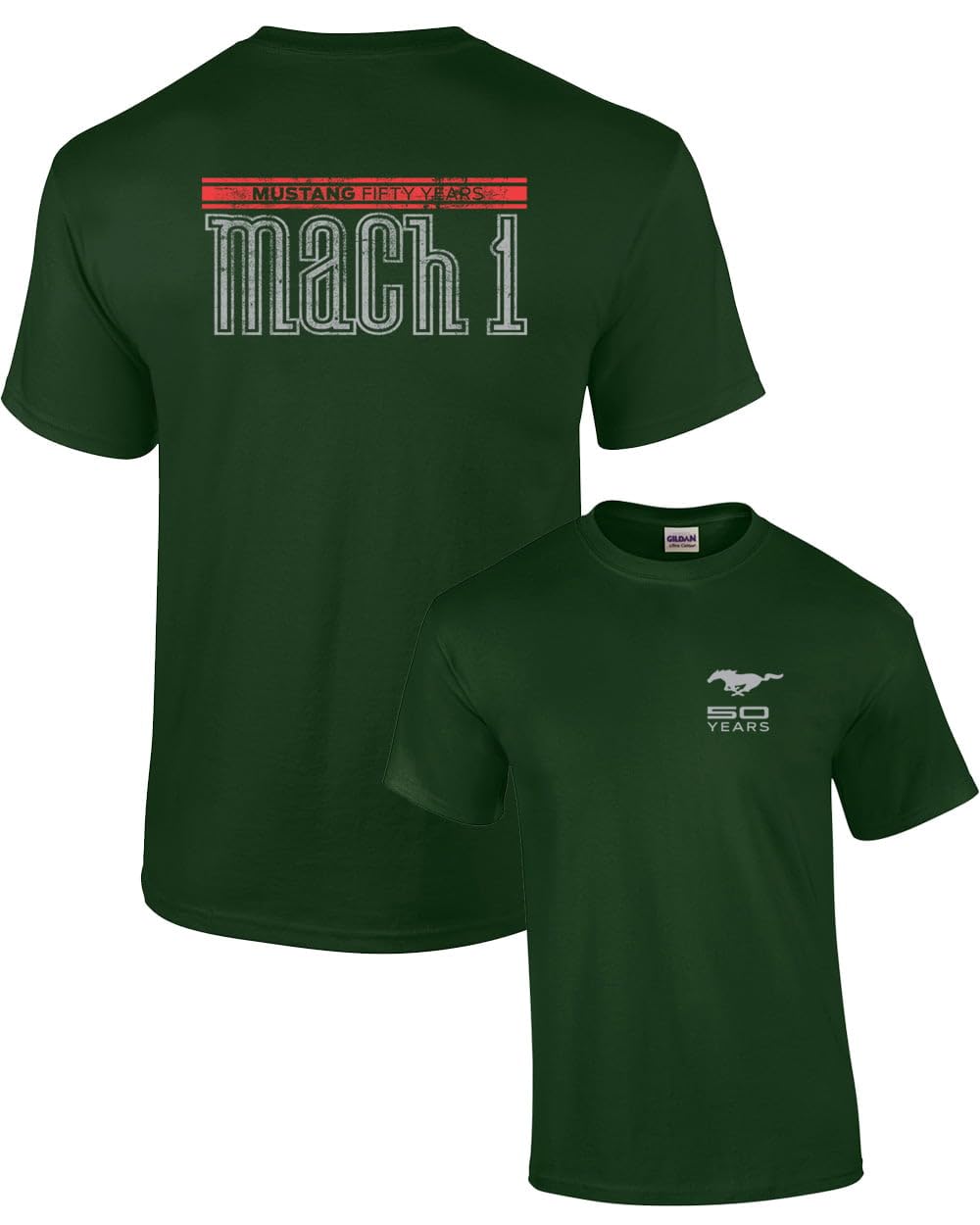 Ford Short Sleeve T-Shirt Mustang 50 Years Mach