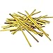 Sago Brothers 200pcs 4 Inches Metallic Twist Ties (Gold)
