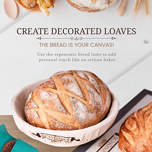 10" Bread Proofing Basket Kit Bread Making Set Brings The Bakery To