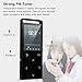 MP3 Player with Bluetooth ,16GB Music player with FM Radio/ Voice Recorder,HIFI Lossless Sound Quality ,Metal, Alarm Clock, Touch button, HD Sound Quality Earphone , 2018 newest model, with an Armband