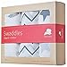 Muslin Swaddle Blankets | 100% Cotton | Great for Baby Shower Gift | Tiny Cozy | Suitable for Boys & Girls | Pack of 3 | White Swaddle Blanket Nursery | Best for Newborn Babies