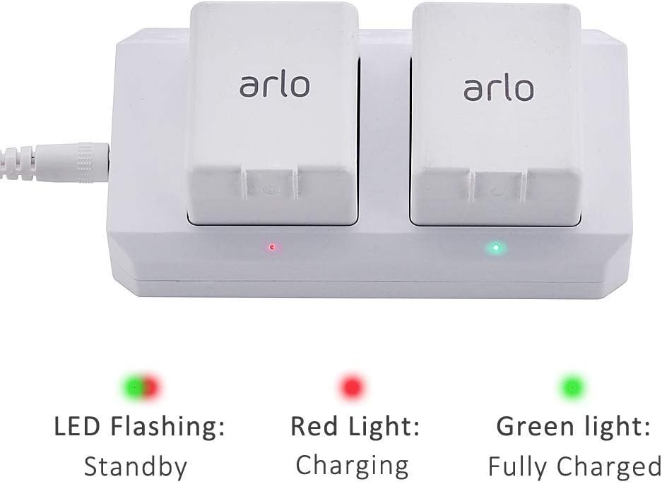 KAROTTO Charger for Arlo Pro 2 Battery Dual Arlo Charger for Arlo Pro 2 & Arlo Pro & Arlo Go & Arlo Security Light (Arlo Batteries NOT Included) : Camera & Photo