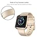 SWEES Leather Bands Compatible with Fitbit Blaze Smart Watch, Genuine Leather Replacement Band with Metal Frame Small & Large for Women Men, Champagne Gold, Rose Gold, Black, Brown, White, Grey, Beige