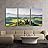 Beautiful Spring Landscape in Tuscany Italy x3 Panels