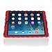Apple iPad Air Gumdrop Stand iPad Air Red Gumdrop Cases Silicone Rugged Shock Absorbing Protective Dual Layer Cover Case