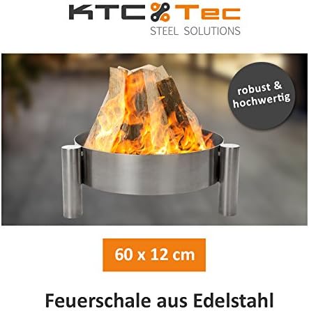 Ktc Tec Profi Edelstahl Feuerschale 60 Cm Garten Feuerstelle Feuerkorb Pflanzschale Klopperboden Terrasse Amazon De Garten