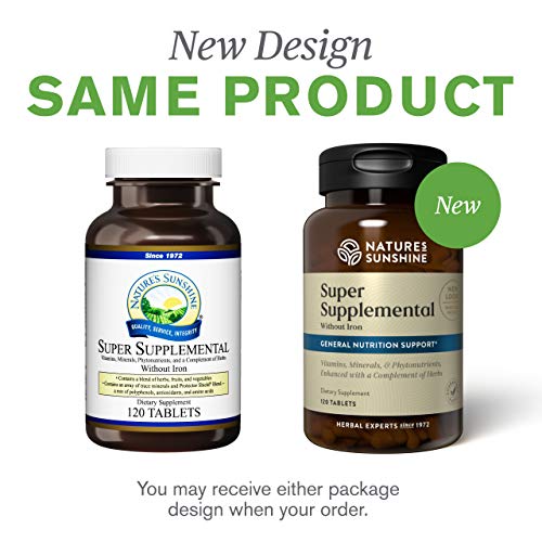 Nature's Sunshine Super Supplemental Vitamin and Mineral Without Iron