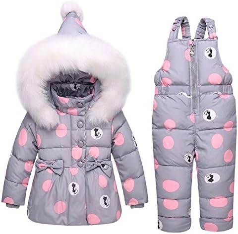 XIRUI Newest Children Girls Clothing Sets Winter Hooded Duck Down Jacket + Trousers Waterproof Snowsuit Warm Kids Baby Clothes