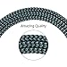 Lightning Cable BCXY 3Pack 3FT 6FT 10FT Nylon Braided Charger cable iPhone Cable USB Cord Charging Charger for iPhone X/8/8 Plus/ 7/7 Plus / 6/6 Plus/6s/6s Plus/ 5/5s/5c/SE and more (Black+Cyan)