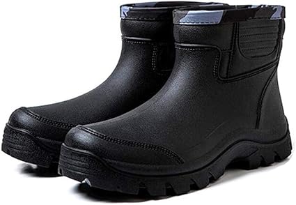 mens waterproof rubber ankle boots