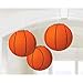 Basketball Hanging Paper Lanterns - 9.5'', 3 Pieces | Party Decor for Team Celebrations