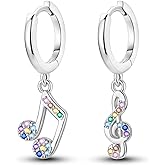 NARMO Dangle Drop Earrings 925 Sterling Silver Dangle Hoop Earrings for Women Moon and Star Earrings Dream catcher Earrings for Women