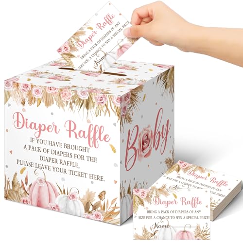 Fall Pumpkin Baby Shower Raffle Set