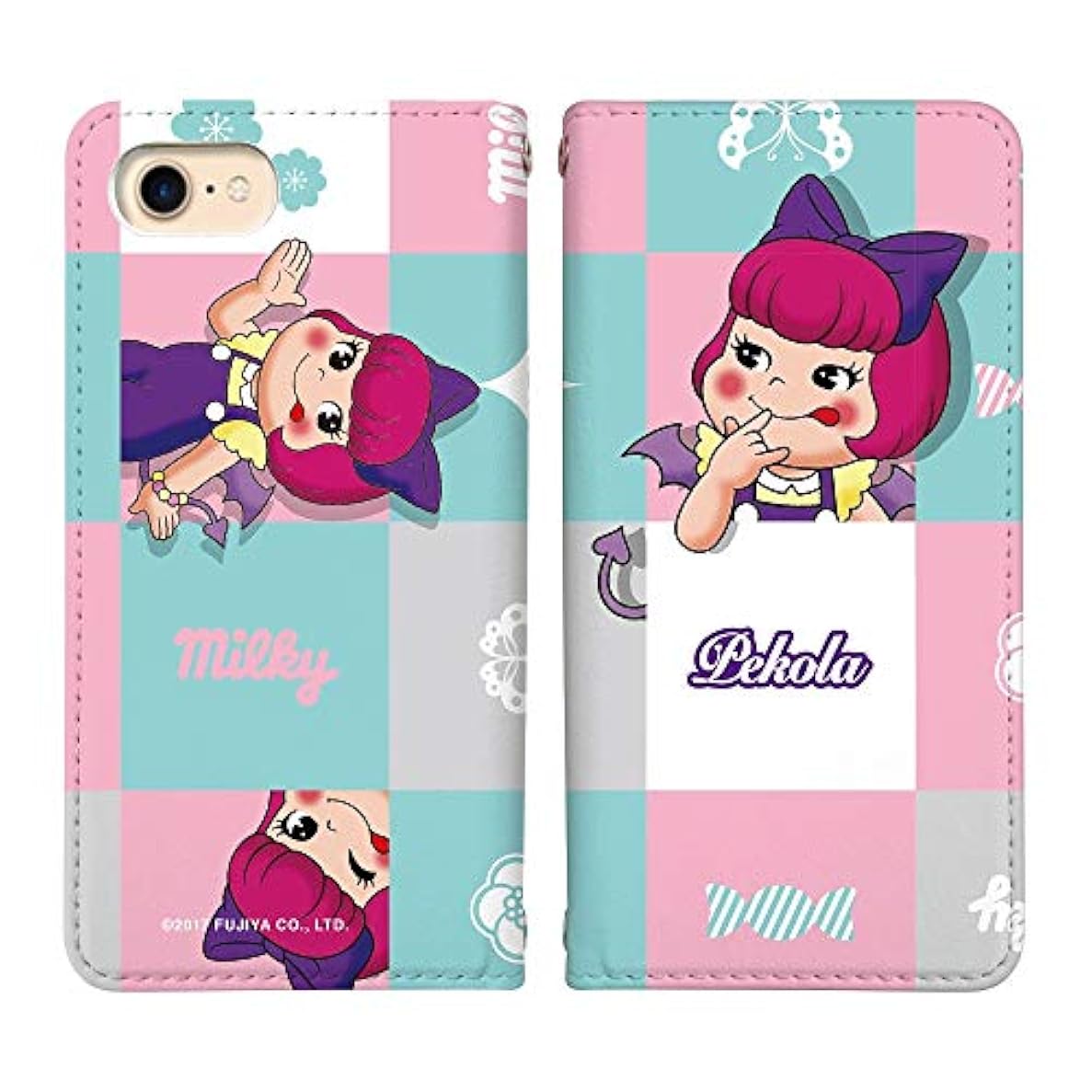 スマホケース 手帳型 Aquos Zeta Sh 04f ケース かわいい ペコちゃん キャラクター お菓子 不二家 おしゃれ 0236 D どこでもペコラ Sh04f カバー 手帳型ケース Aquos Zeta Sh 04f アクオス ゼータ ベルトなし スマホゴ