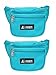 Everest Signature Fanny Pack Turquoise Set of 2