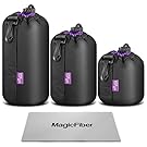 (3 Pack) Altura Photo Thick Protective Neoprene Pouch Set for DSLR Camera Lens (Canon, Nikon, Pentax, Sony, Olympus, Panasonic) - Includes: Small, Medium and Large Pouches