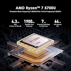 TRIGKEY Ryzen 7 Mini PC 8 Core 16 Thread Mini