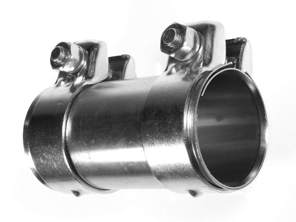 BITS4REASONS E-TECH EC013 New Model Heavy Duty Adjustable Exhaust Pipe Joiner/Connector 53MM-57MM, 125MM Long