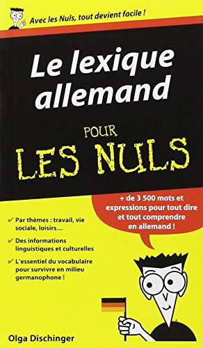 Le  lexique allemand pour les nuls