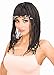 Forum Novelties Women's Beaded Corn Row Costume Wig, Black, One Size