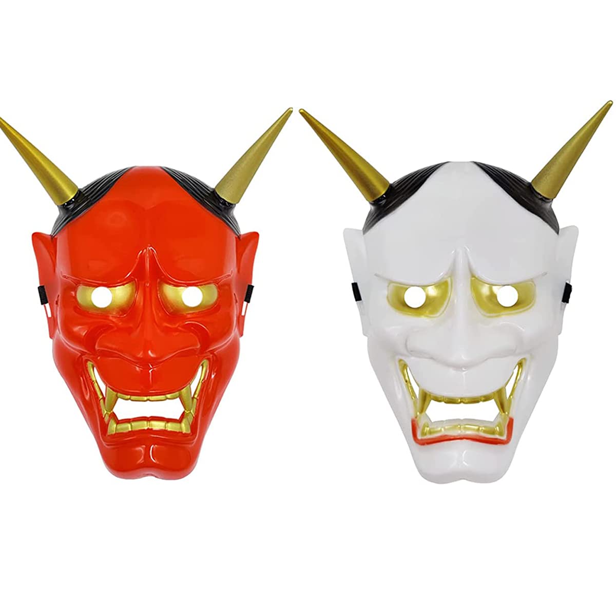 Mua [WiTwo] Hannya Mask, Red, White, Halloween, Festival, Cosplay ...