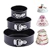 3-Pieces-Non-Stick-Springform-Cake-Pans-Blkthun-Professional-Round-Cake-Mold-and-Baking-Bakeware-Set-with-Removable-Bottom-101823-cm 3 Pieces Non-Stick Springform Cake Pans - Blkthun, Professional Round Cake Mold and Baking Bakeware Set with Removable Bottom - 10/18/23 cm