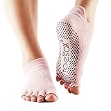 ToeSox Grip Half Toe Low Rise Fishnet Kiss Size Medium