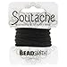 BeadSmith Soutache Braided Cord 3mm Wide - Black (3 Yard Card)