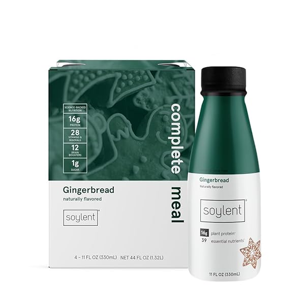 SOYLENT COMPLETE MEAL REPLACEMENT SHAKE, GINGERBREAD, 16G COMPLETE...