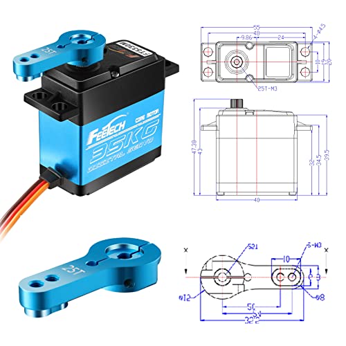 FEETECH 35KG Servo Motor 7.4V High Voltage Waterproof High Torque RC