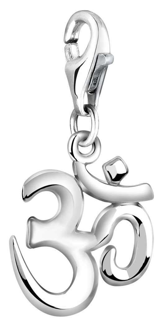 Nenalina Charm Om Pendant, for All Brands of Charm Bracelets and Necklaces, Made of 925 Sterling Silver, 713205-000