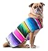 Dog Clothes - Handmade Dog Poncho from Authentic Mexican Blanket (Pink, X-Small)