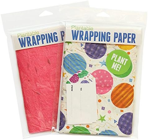 Blooming Plantables Plantable Wrapping Paper - 2 Pack - Honey Suckle Balloons