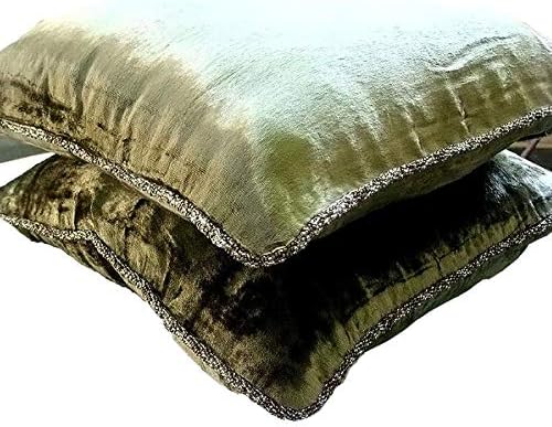 Amazon Com The Homecentric Luxury Olive Green Decorative Pillow