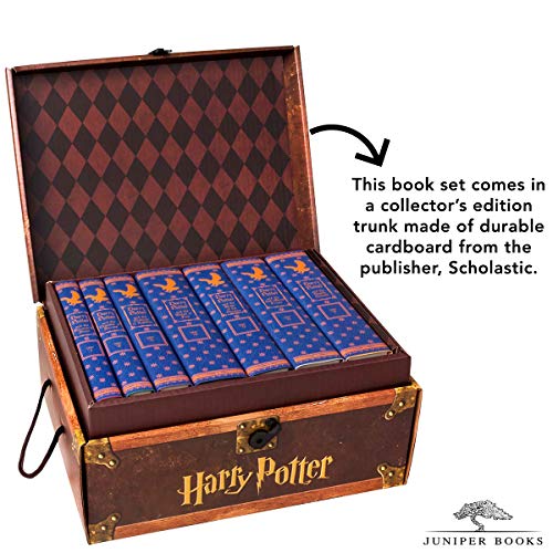 Harry-Potter-Ravenclaw-House-Boxed-Set-Seven-Volume-Hardcover-Book-Set-with-Custom-Designed-Juniper-Books-Dust-Jackets-Author-JK-Rowling