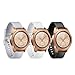 YiJYi 3 Pack Compatible for Samsung Galaxy Watch 42mm Active 2 40mm Watch Bands,20mm Width Silicone Strap Sports Replacement Wristband for Women Men